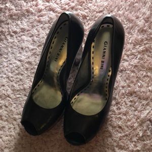 Brown Gianni bini  thick heel shoes